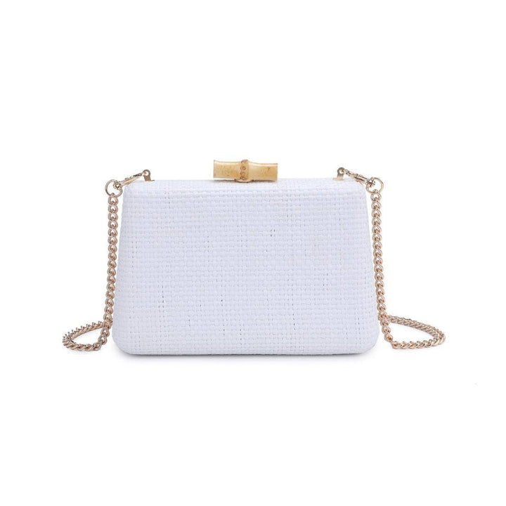 Melina Evening Bag: White