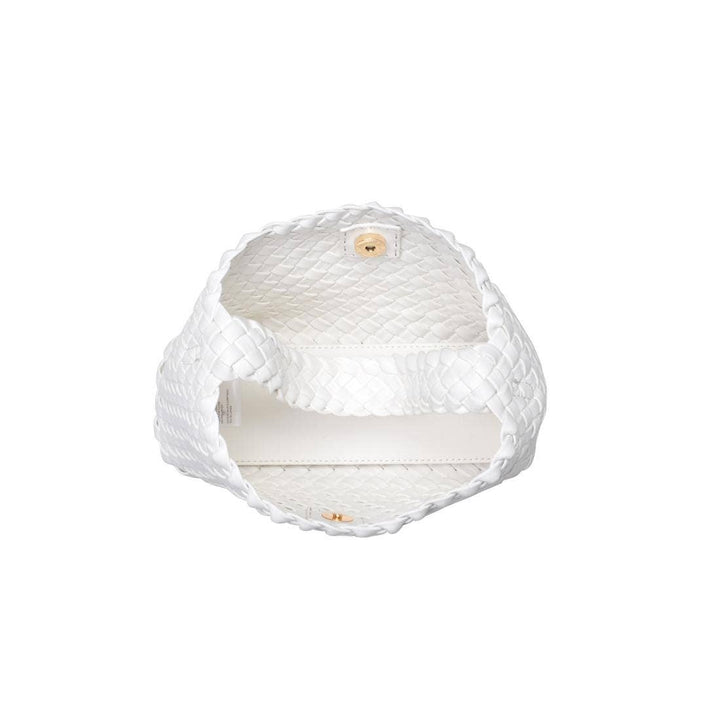 Kaia Woven Crossbody: White