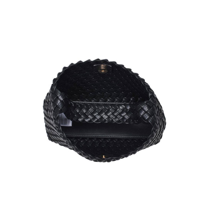 Kaia Woven Crossbody: Black