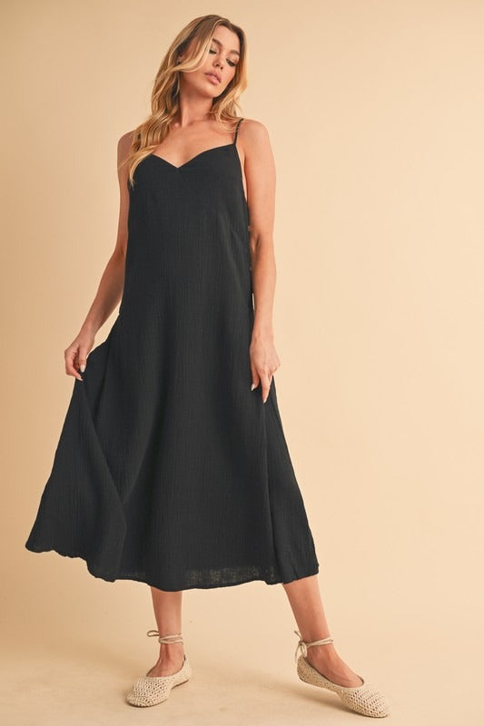 Morella Cami Dress in Black