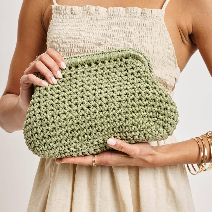 Anastasia Clutch: Sage