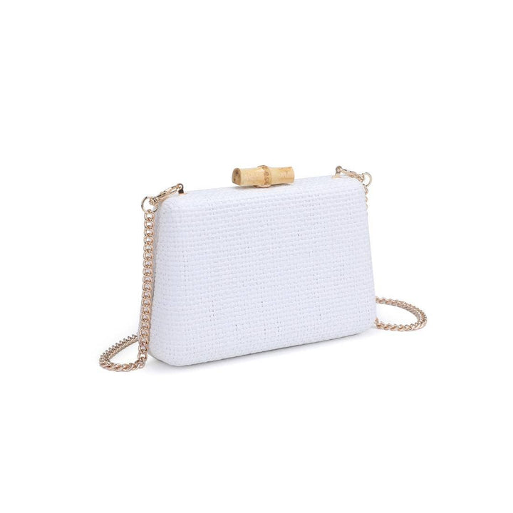 Melina Evening Bag: White