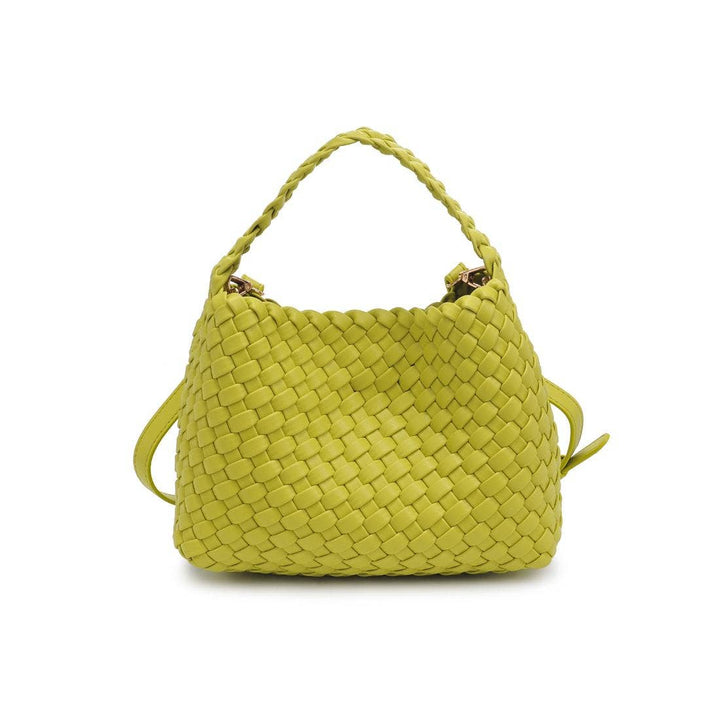 Kaia Woven Crossbody: Lemon