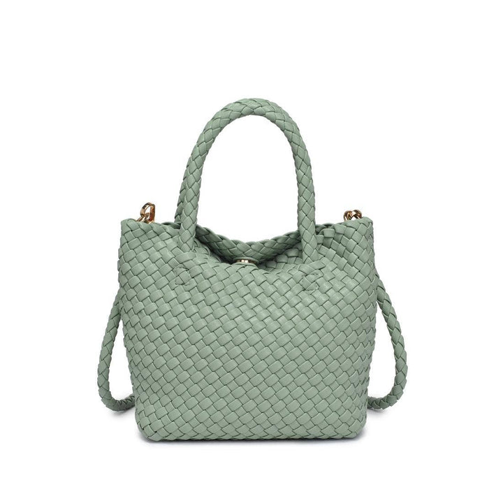 Leanna Woven Crossbody: Sage