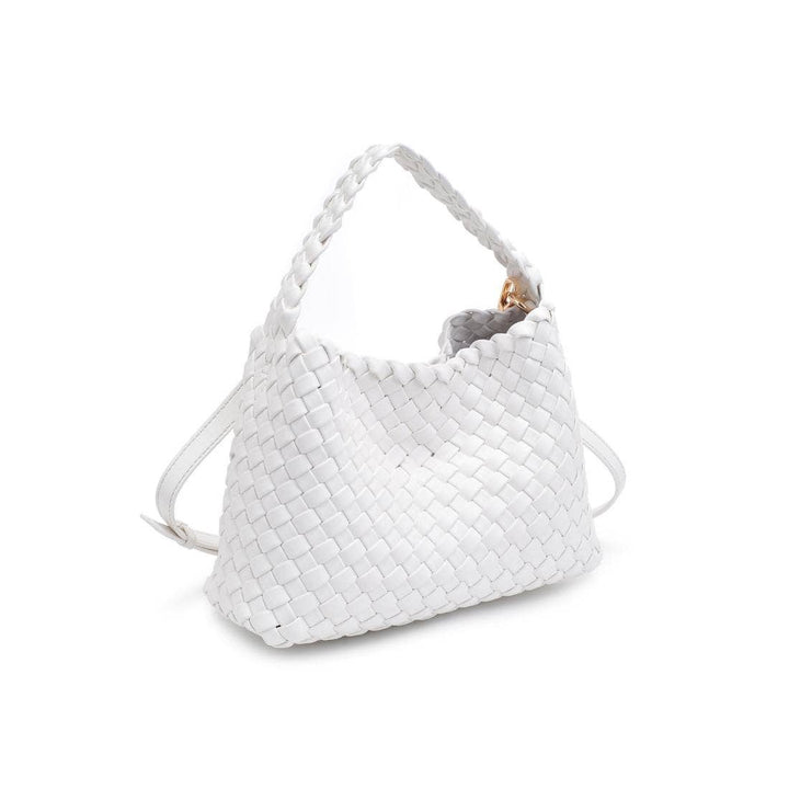 Kaia Woven Crossbody: White
