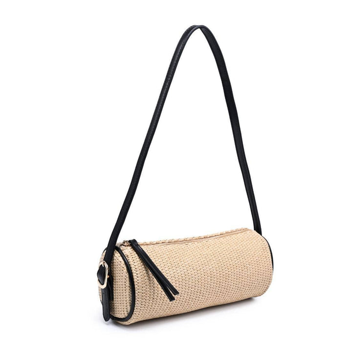 Mila - Straw Shoulder Bag: Natural