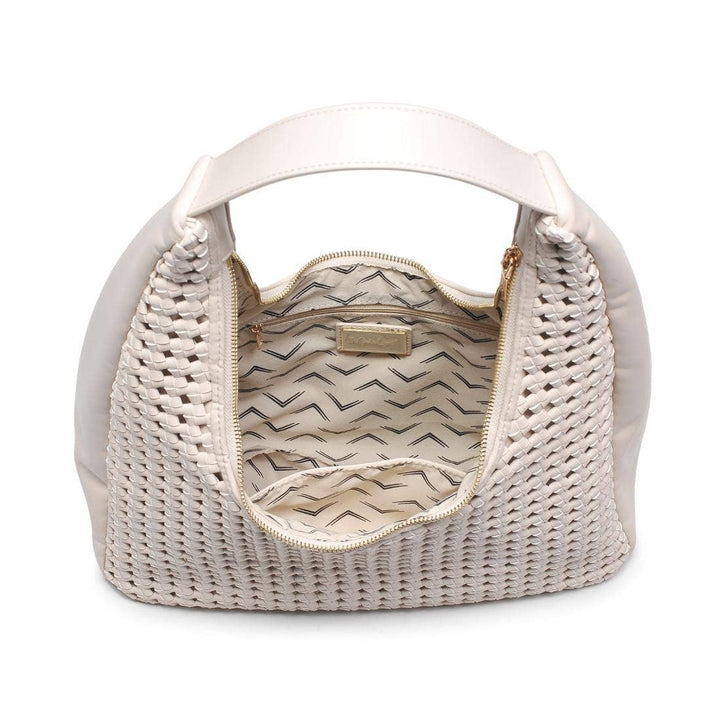 Renne Knot Woven Hobo: Oatmilk