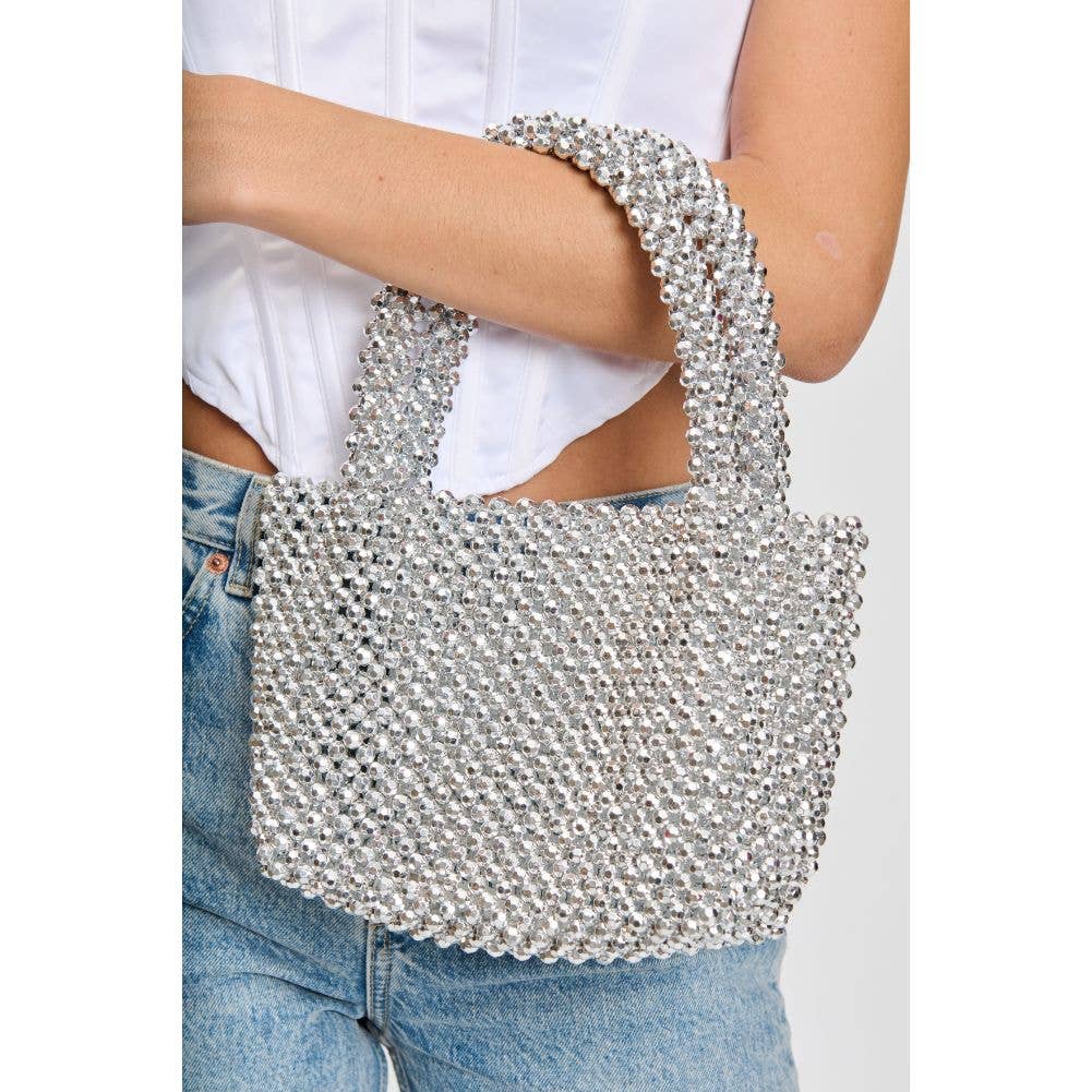 Donna Evening Bag: Silver
