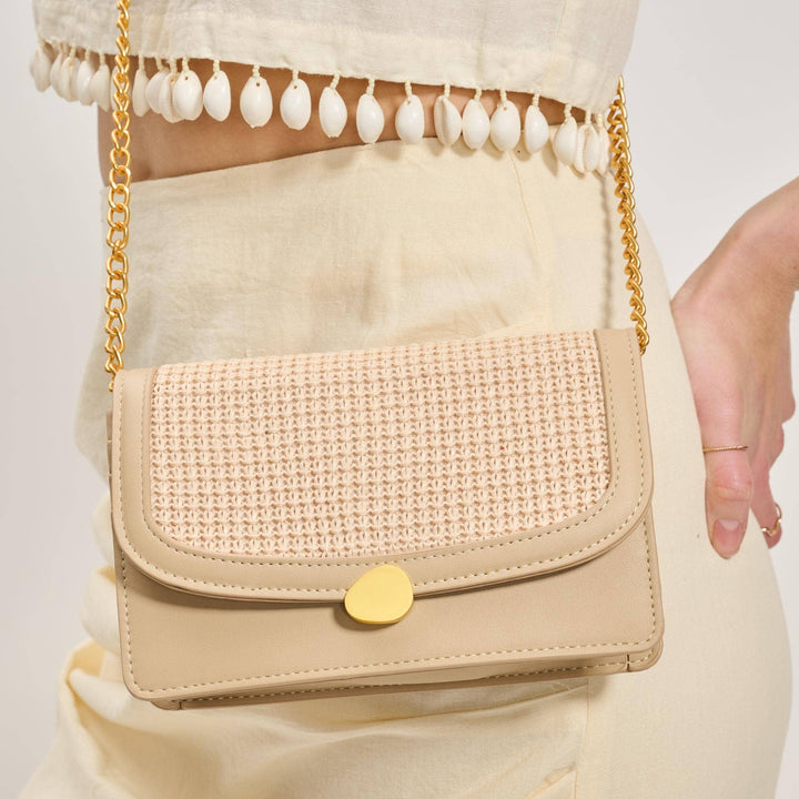Nina Crossbody: Cream