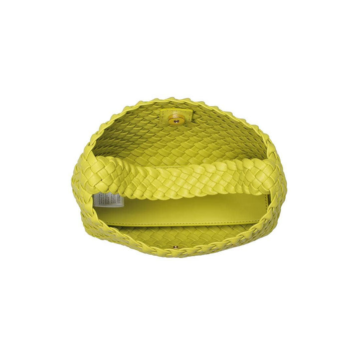 Kaia Woven Crossbody: Lemon