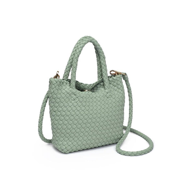 Leanna Woven Crossbody: Sage