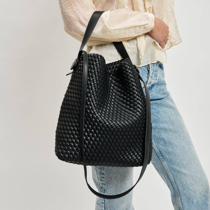 Edith Woven Hobo: Black