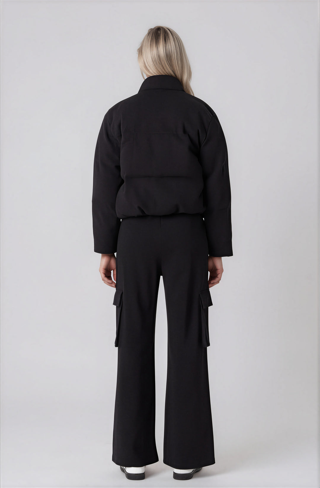 black puffer coat for winter