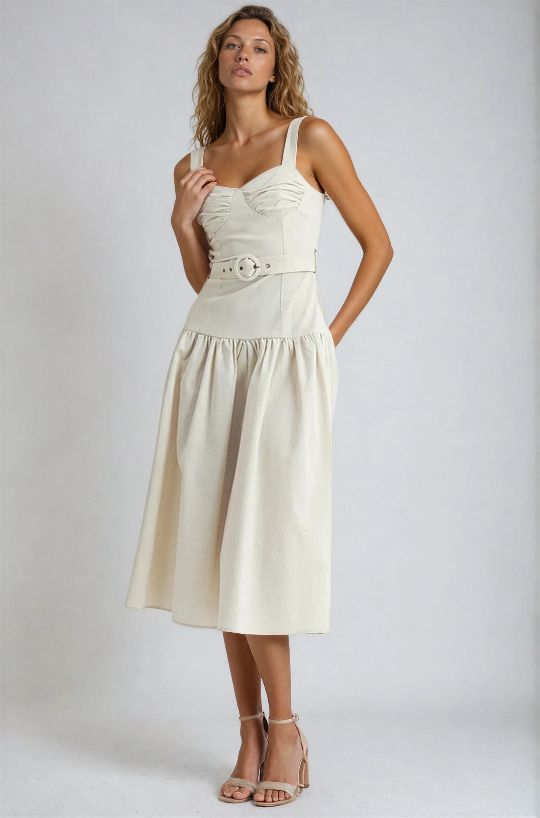 Satin Dropped Waist Midi Dress House Of CB Amore Dropped Waist Midi Dress Satin Dropped Waist Midi Dress House Of CB Amore Dropped Waist Midi Dress