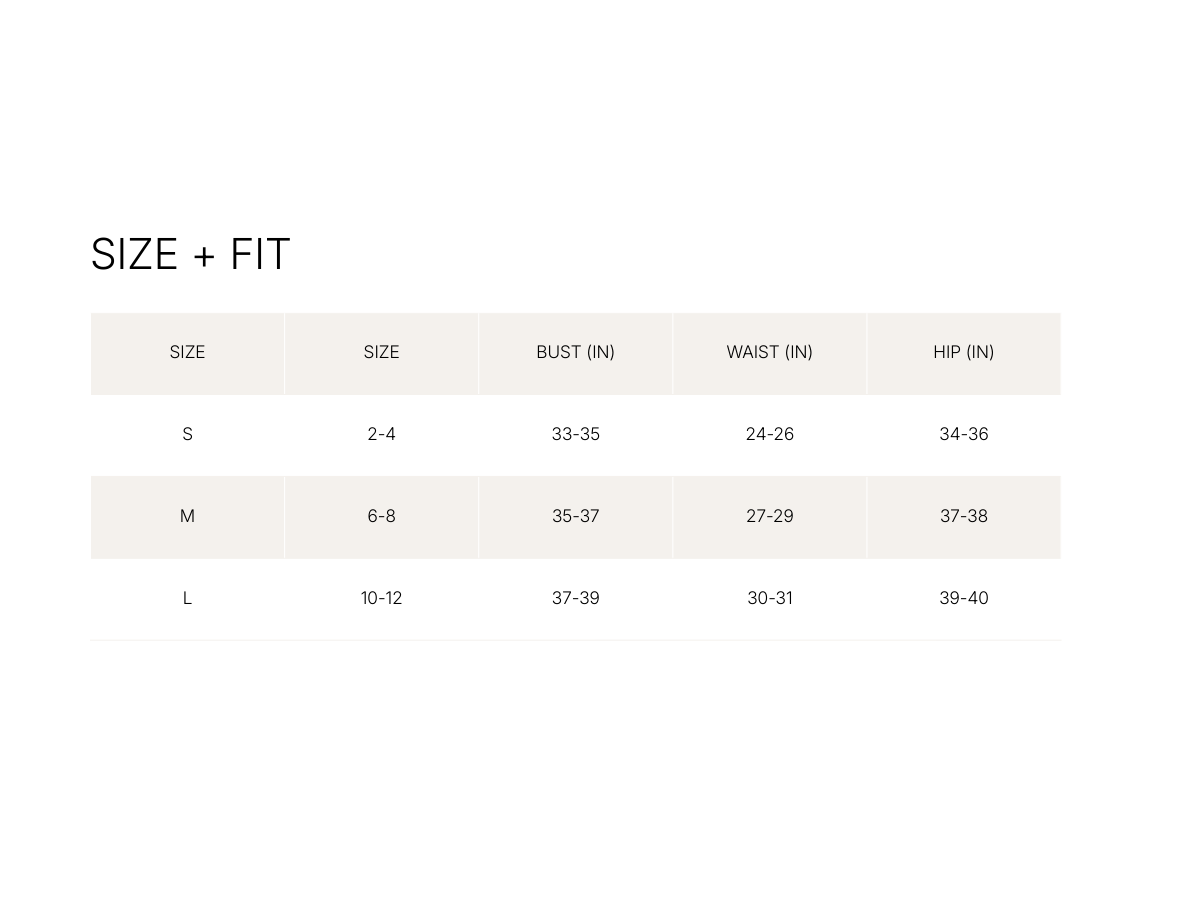 Size & Fit Guide