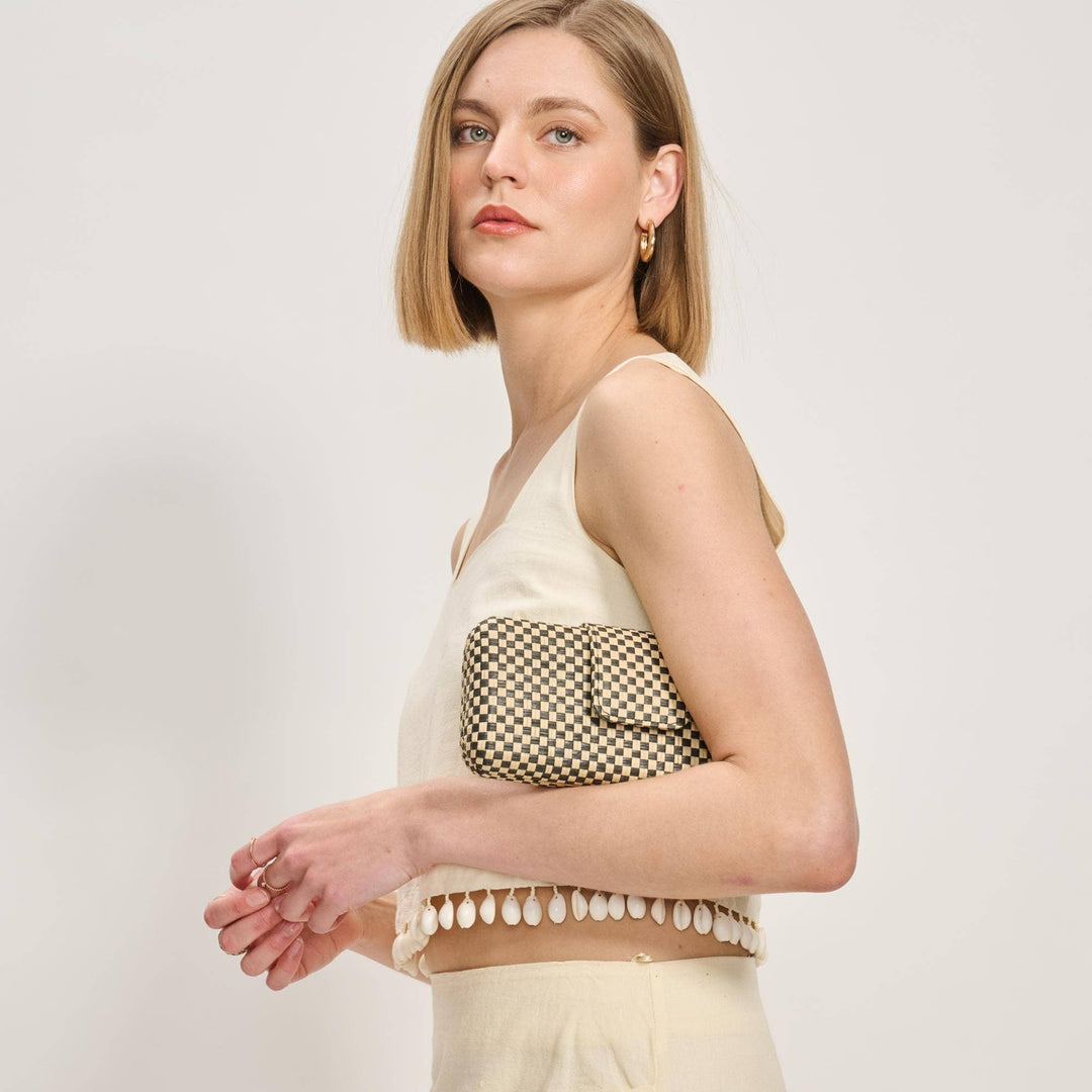 Sylvi Evening Bag: Black Natural