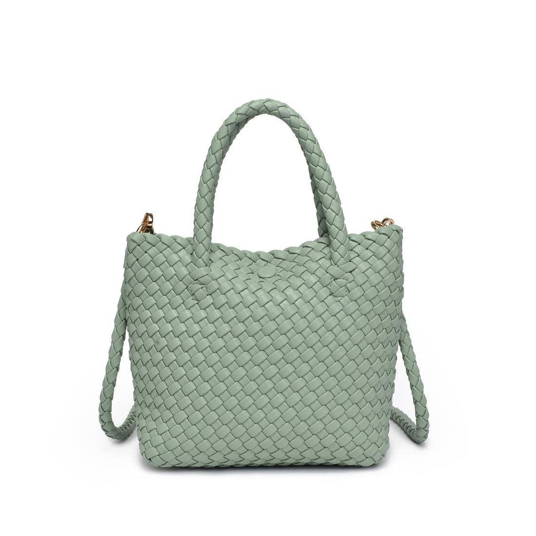 Leanna Woven Crossbody: Sage