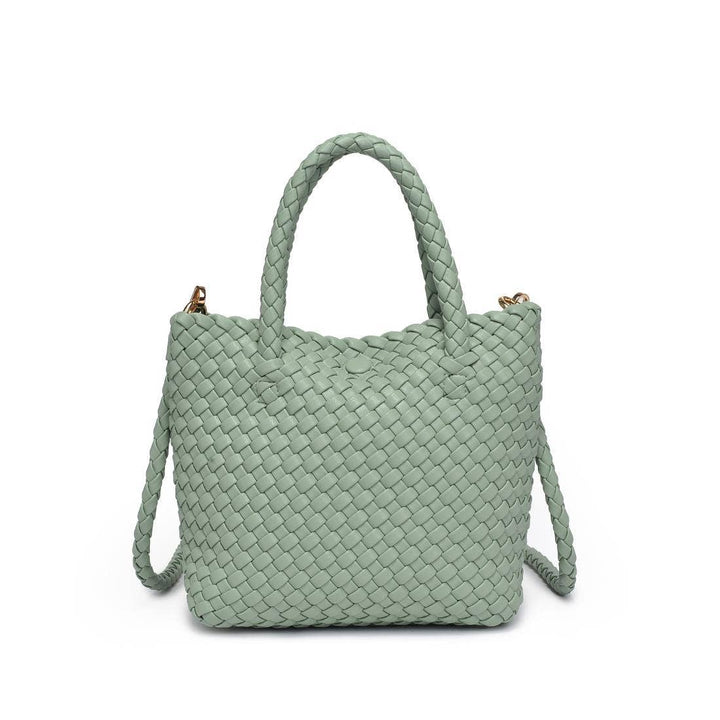 Leanna Woven Crossbody: Sage