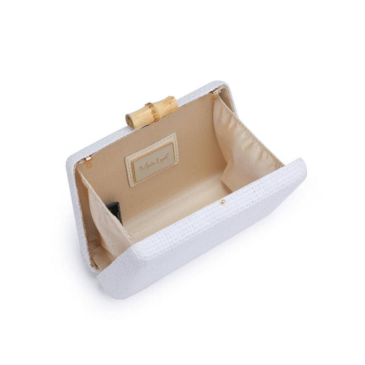 Melina Evening Bag: White