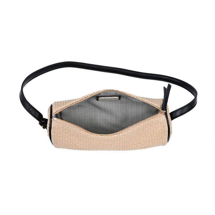 Mila - Straw Shoulder Bag: Natural