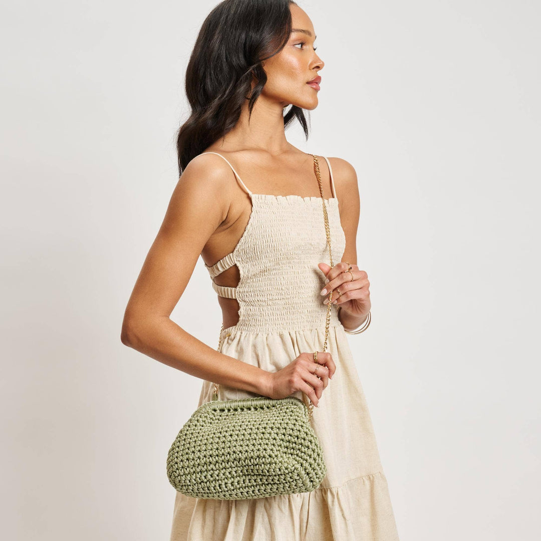 Anastasia Clutch: Sage