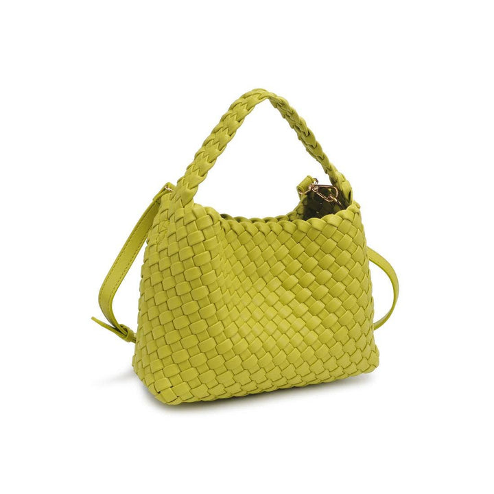 Kaia Woven Crossbody: Lemon